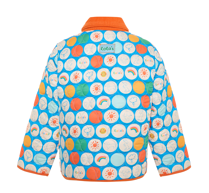 Orange Bubble Quilted Jacket 8-9