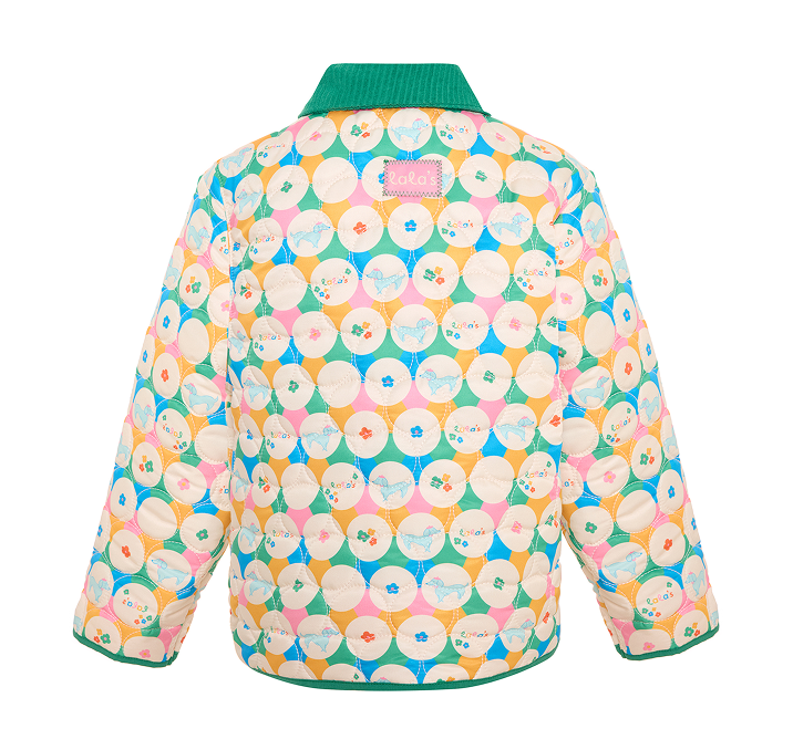 Green Bubble Quilted Jacket 8-9