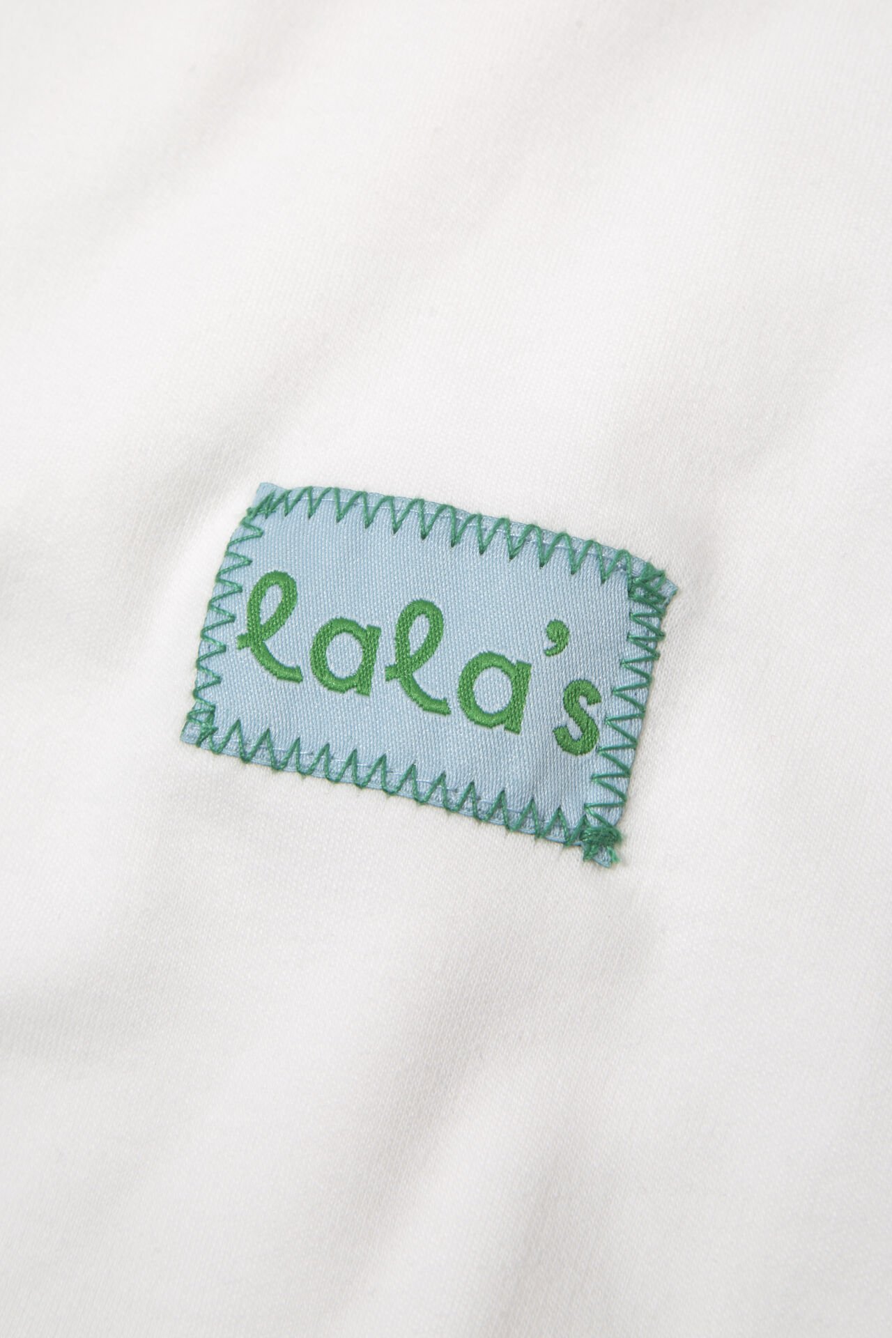 Crochet Label Tee- BLUE
