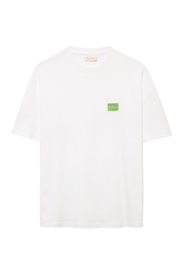 Crochet Label Tee  GREEN