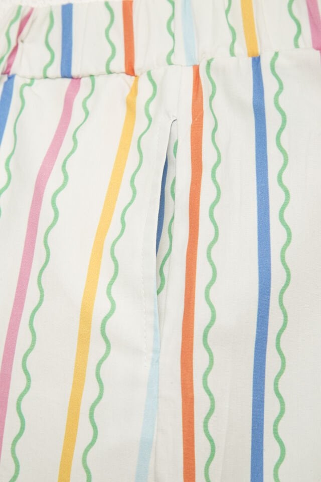 NAUGHTY STRIPED COTTON PANTS 8-9